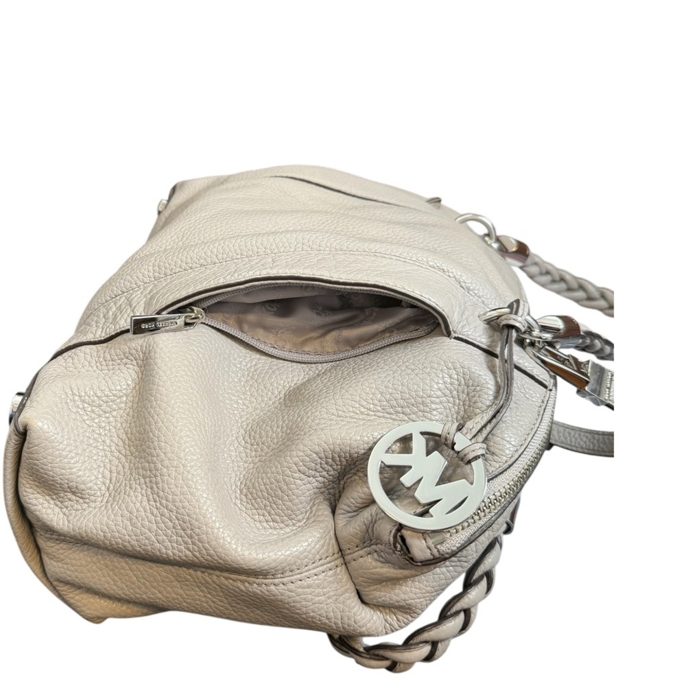 Michael Kors Taupe Leather Shoulder Bag - Picture 7 of 11